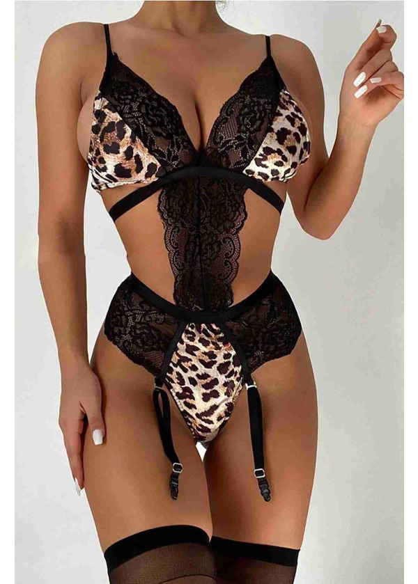 Leopar Seksi Jartiyer Takım